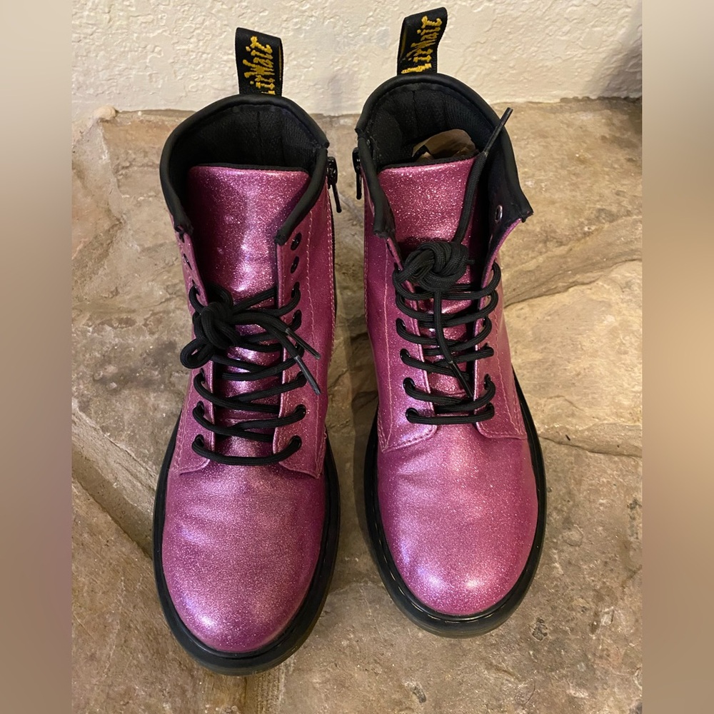 Dr. Martens hot pink boots
